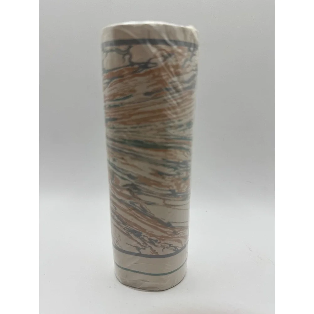 Vintage Wallpaper Border 5 Yards Multicolor Marbled Swirl Stone Pattern CK-4047